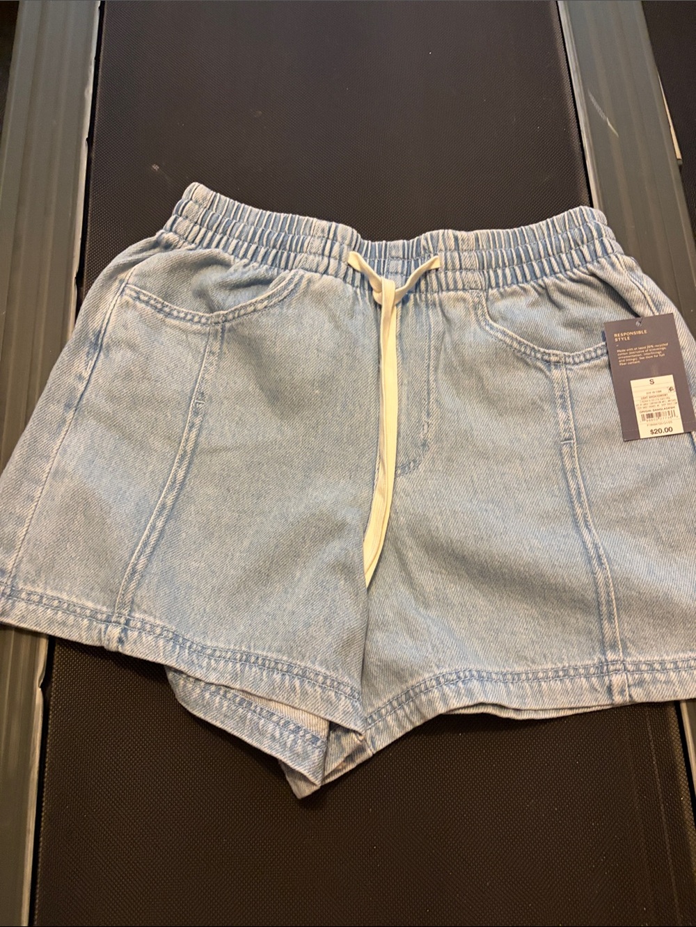 Universal Thread Light Blue Denim Drawstring Shorts